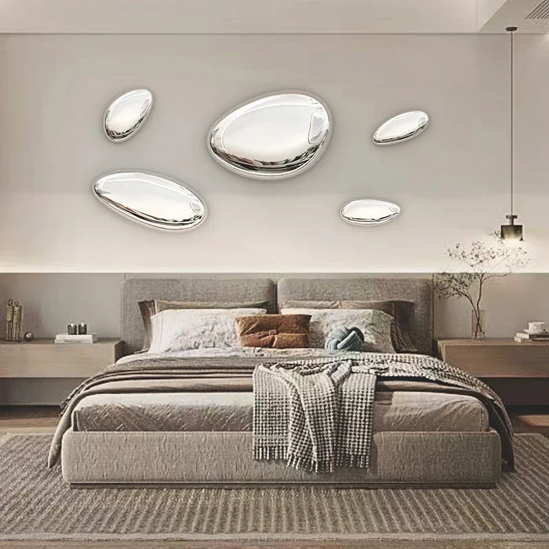 European Goose Egg Pendant – Stainless Steel Wall Art Drop Decoration