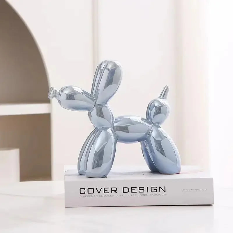 Balloon Dog Ceramic Statue – Playful Art Decor (min order 30 pcs)