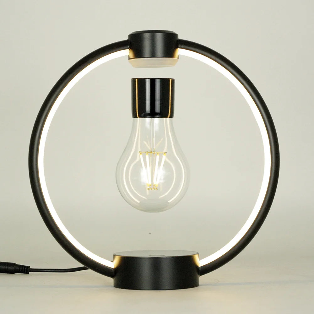 Magnetic Levitation Light Bulb Creative Gift Atmosphere Bedside Table Lamp Bedroom LED Night Light Wireless Power Supply Decorat
