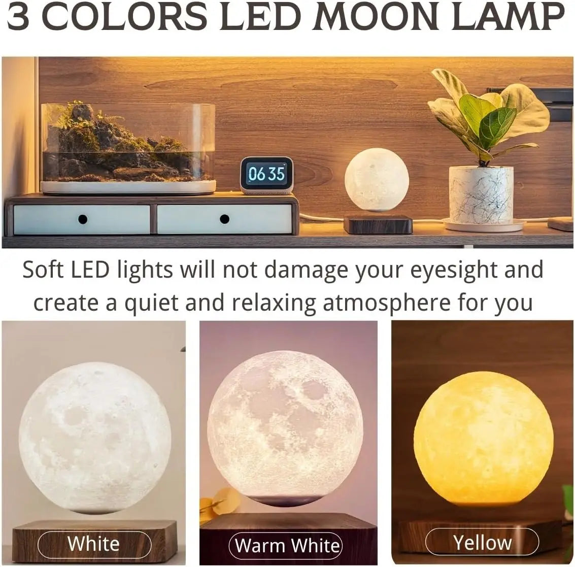 Levitating Moon Lamp – Floating, Spinning & Mesmerizing (min order 30 pcs)