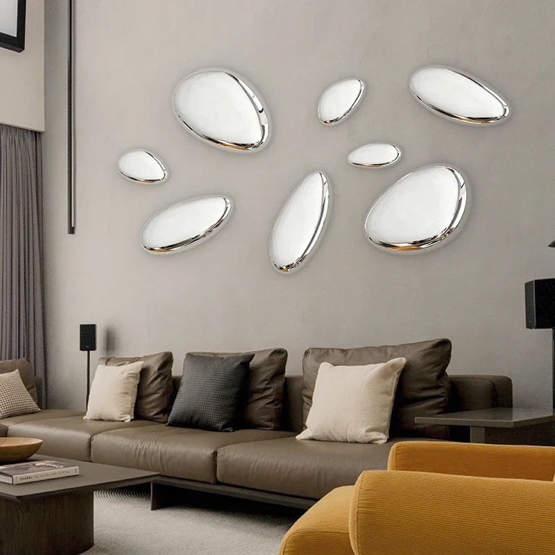 European Goose Egg Pendant – Stainless Steel Wall Art Drop Decoration