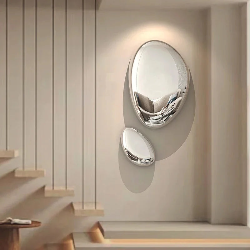 European Goose Egg Pendant – Stainless Steel Wall Art Drop Decoration
