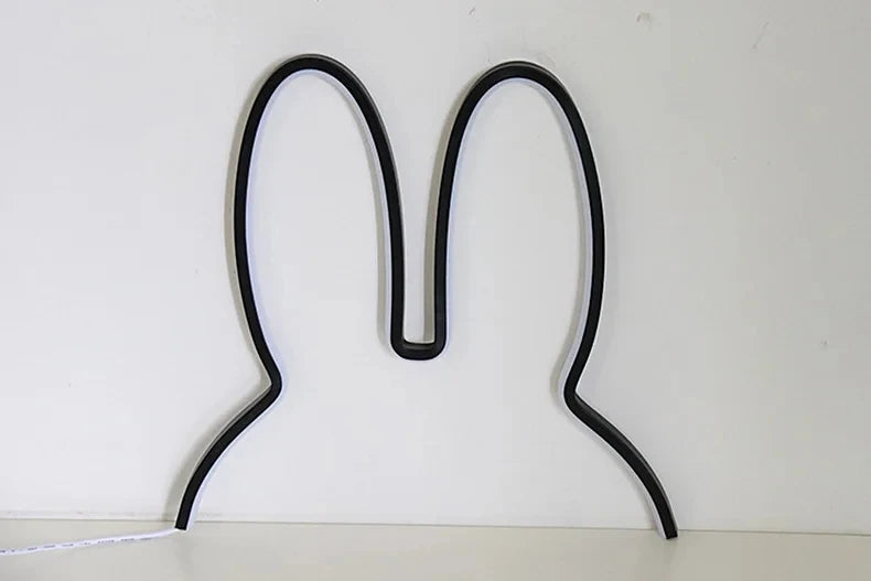 Rabbit LED Night Light – USB Rechargeable Desk Lamp for Kids’ Room, Nursery & Christmas Gift