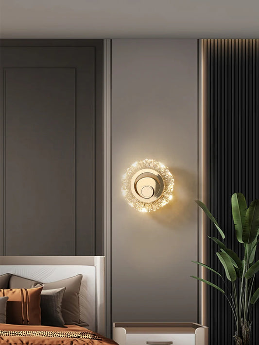 Sunflower LED Wall Lamp – Minimalist Indoor Wall Light for Bedroom, Living Room, Corridor or Staircase