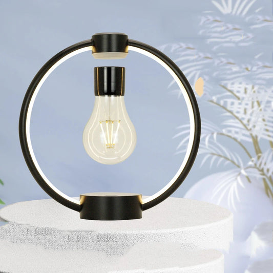 Magnetic Levitation Light Bulb Creative Gift Atmosphere Bedside Table Lamp Bedroom LED Night Light Wireless Power Supply Decorat