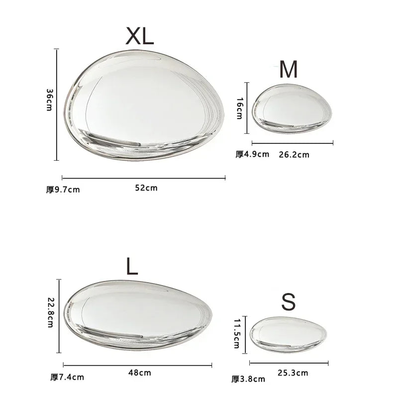 European Goose Egg Pendant – Stainless Steel Wall Art Drop Decoration